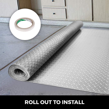 ZL-1.1*7.7 - Durable 25.5x3.6 Ft PVC Garage Floor Mat for Easy Protection