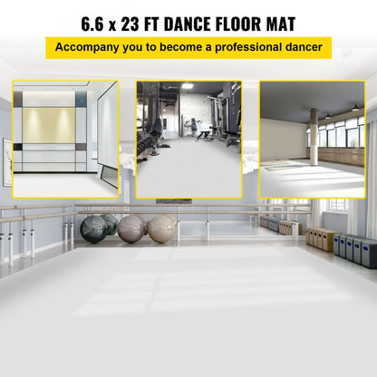 VV-DFM-27 - 150.7 sq ft Portable PVC Dance Floor for All Styles