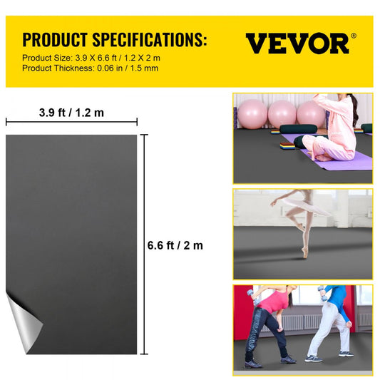 VV-DFM-21.2 - 6.6x3.9ft PVC Dance Floor for All Styles