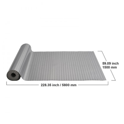 ZL-1.5*4 - 4.9x13ft Heavy-Duty Vinyl Garage Floor Mat with Grip