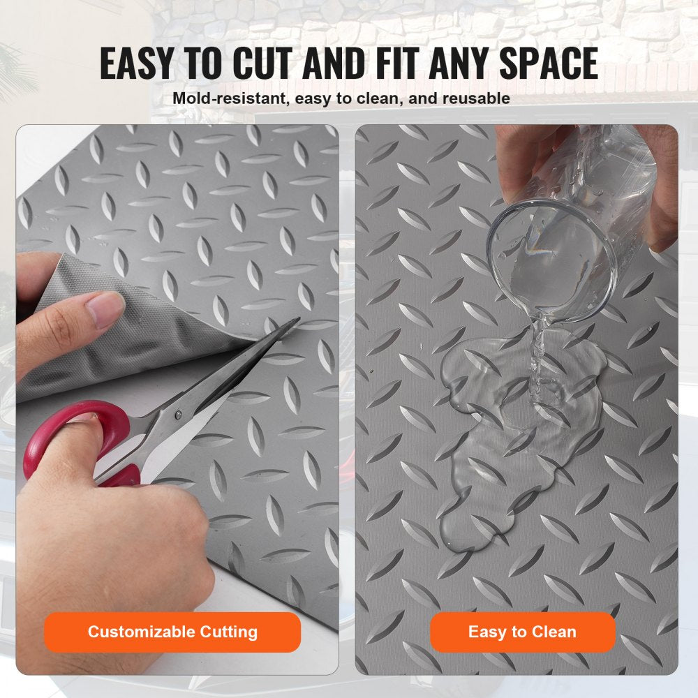 ZL-1.5*2.8 - 4.9x9.2 ft Durable PVC Garage Floor Mat