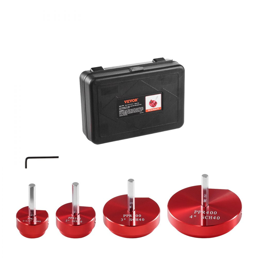 PPK6 - 6-Piece Aluminum Pipe Reamer Set for PVC & ABS Fittings