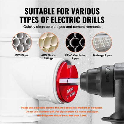 PPK7 - 7-Piece Aluminum Alloy PVC Pipe Reamer Set for Schedule 40 Fittings