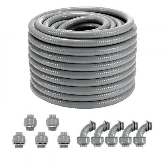 PLFNCB-3/4 - 100 ft Flexible PVC Electrical Conduit for Tight Spaces