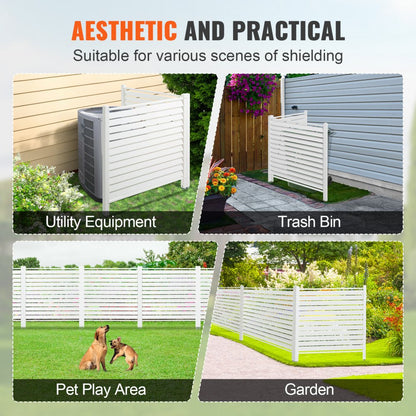 12222 - 48" Vinyl Privacy Fence Panels for Elegant Outdoor Spaces