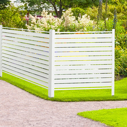 12222 - 48" Vinyl Privacy Fence Panels for Elegant Outdoor Spaces