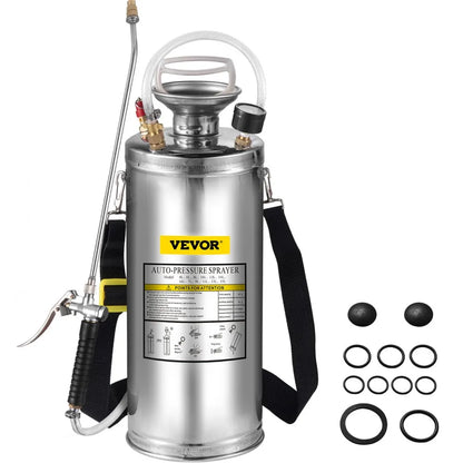 010301092575 - SKYSHALO 2-Gal Stainless Steel Sprayer with Adjustable Nozzle
