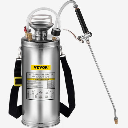 010301092575 - SKYSHALO 2-Gal Stainless Steel Sprayer with Adjustable Nozzle