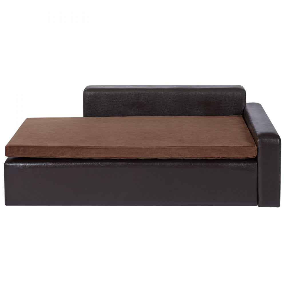 SF-909L - Durable 40x23x13" Leather Dog Sofa for Large Breeds