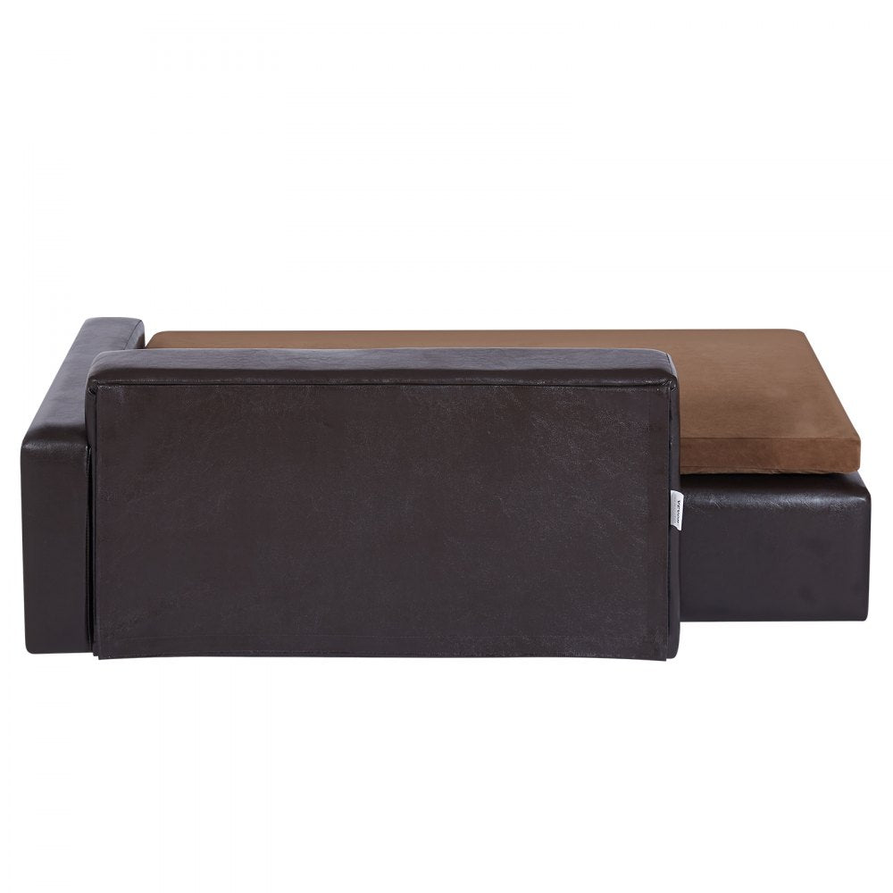 SF-909L - Durable 40x23x13" Leather Dog Sofa for Large Breeds