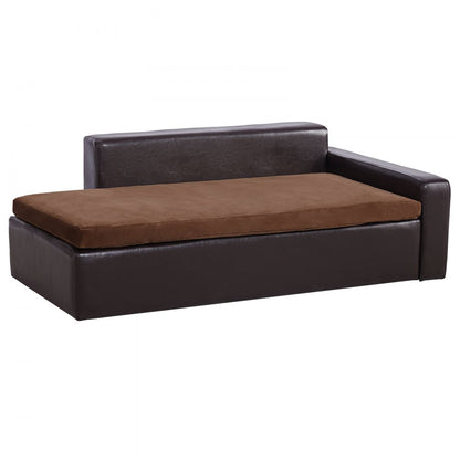 SF-909L - Durable 40x23x13" Leather Dog Sofa for Large Breeds