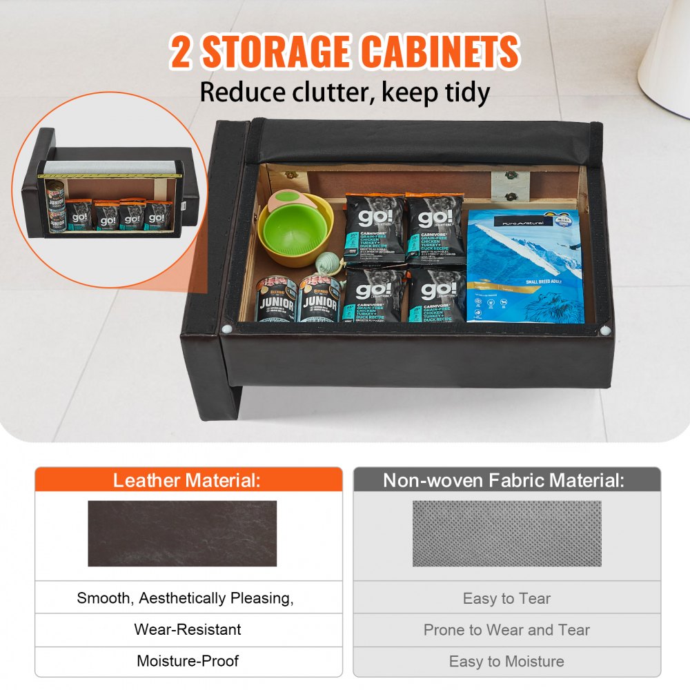 SF-909S - Leather Pet Sofa 28"x20"x13" with Storage for Medium Dogs