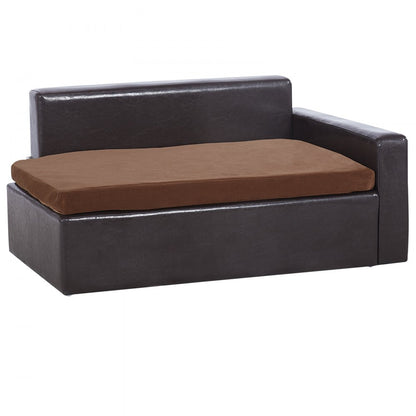 SF-909S - Leather Pet Sofa 28"x20"x13" with Storage for Medium Dogs