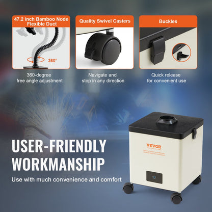 XF180U - 3-Layer Filtration Solder Fume Extractor for Safe Soldering