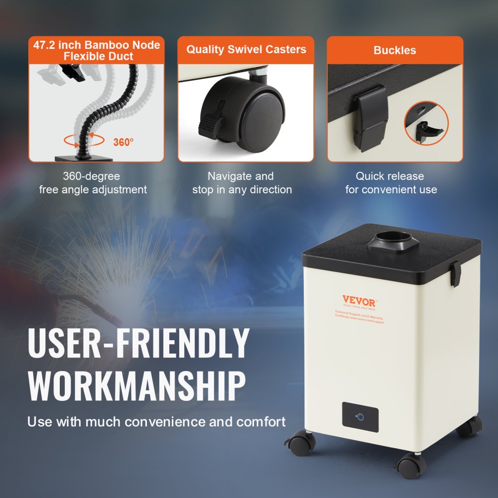 XF250U - 150W Smoke Extractor for Soldering & Laser Cutting