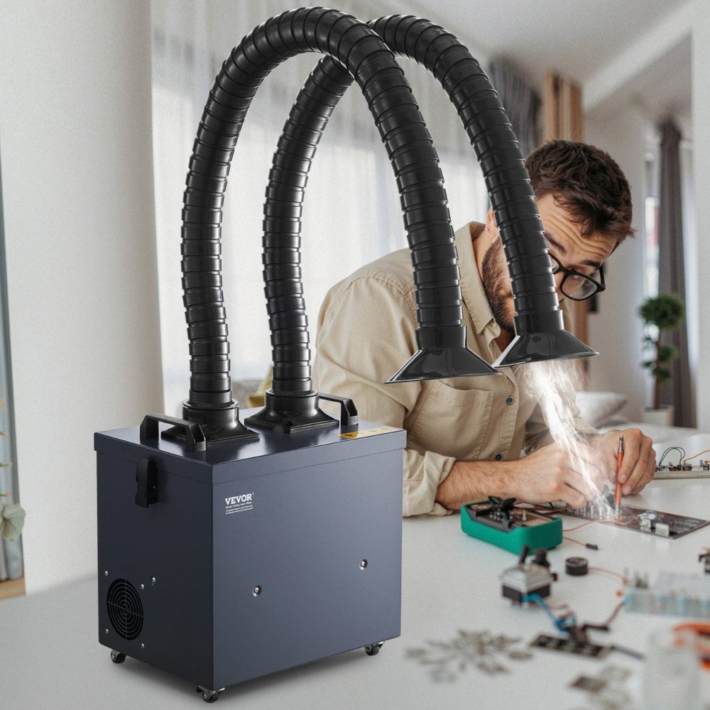 DX2000 - 275W Solder Fume Extractor with Dual Hoses & Filtration