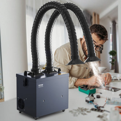 DX2000 - 275W Solder Fume Extractor with Dual Hoses & Filtration