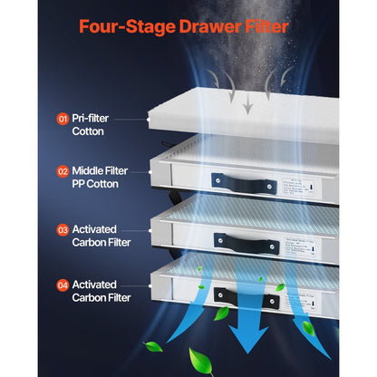 DX2000II - 280W Solder Fume Extractor with 459m³/h Airflow