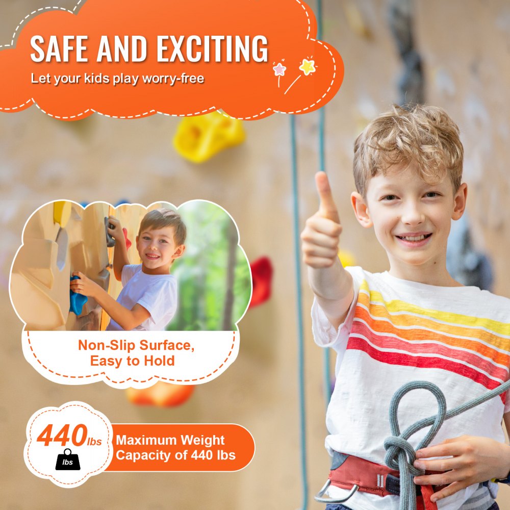 PYTZ-4 - Vibrant Weather-Resistant Rock Climbing Holds for Kids