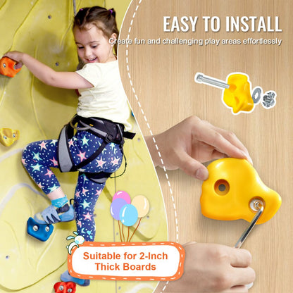 PYTZ-4 - Vibrant Weather-Resistant Rock Climbing Holds for Kids