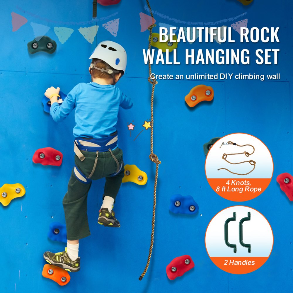 PYTZ-5 - Colorful Durable Rock Climbing Holds for Kids' Indoor/Outdoor Fun
