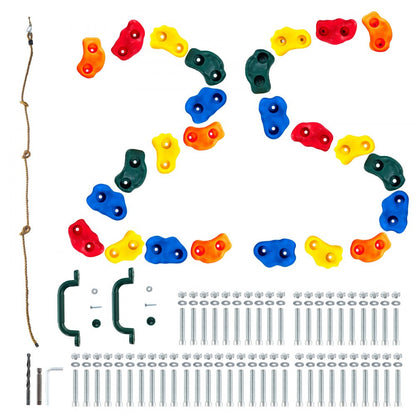 PYTZ-5 - Colorful Durable Rock Climbing Holds for Kids' Indoor/Outdoor Fun