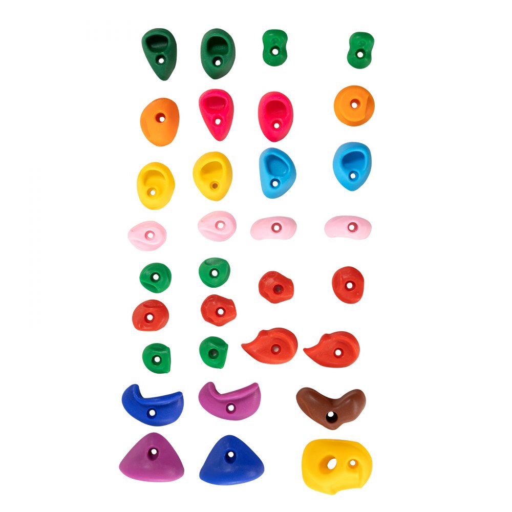 PYTZ-6 - Durable 32-Piece VEVOR Climbing Holds for Kids, Indoor/Outdoor Fun