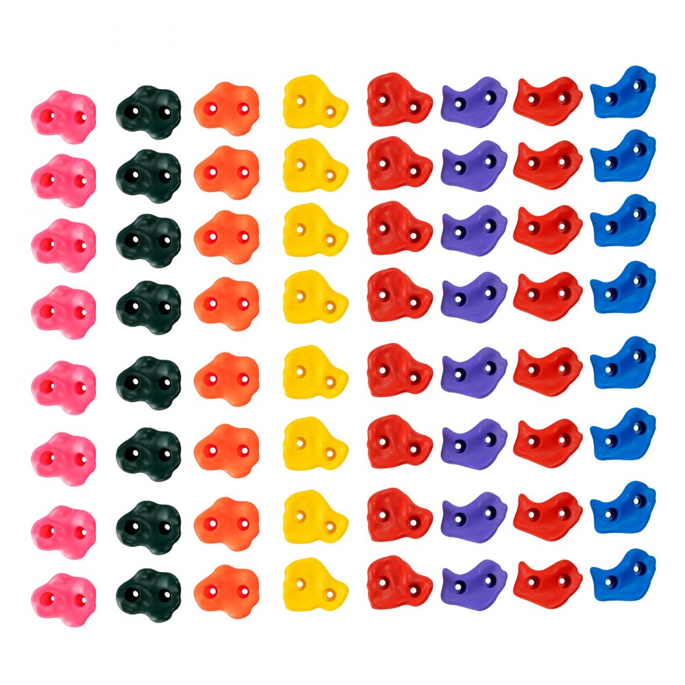 PYTZ-8 - Durable Rock Climbing Holds for Kids, Easy Installation, Bright Colors
