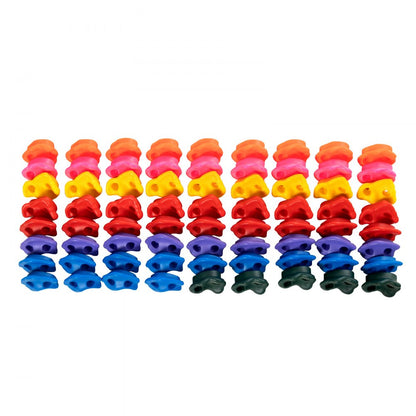 PYTZ-8 - Durable Rock Climbing Holds for Kids, Easy Installation, Bright Colors