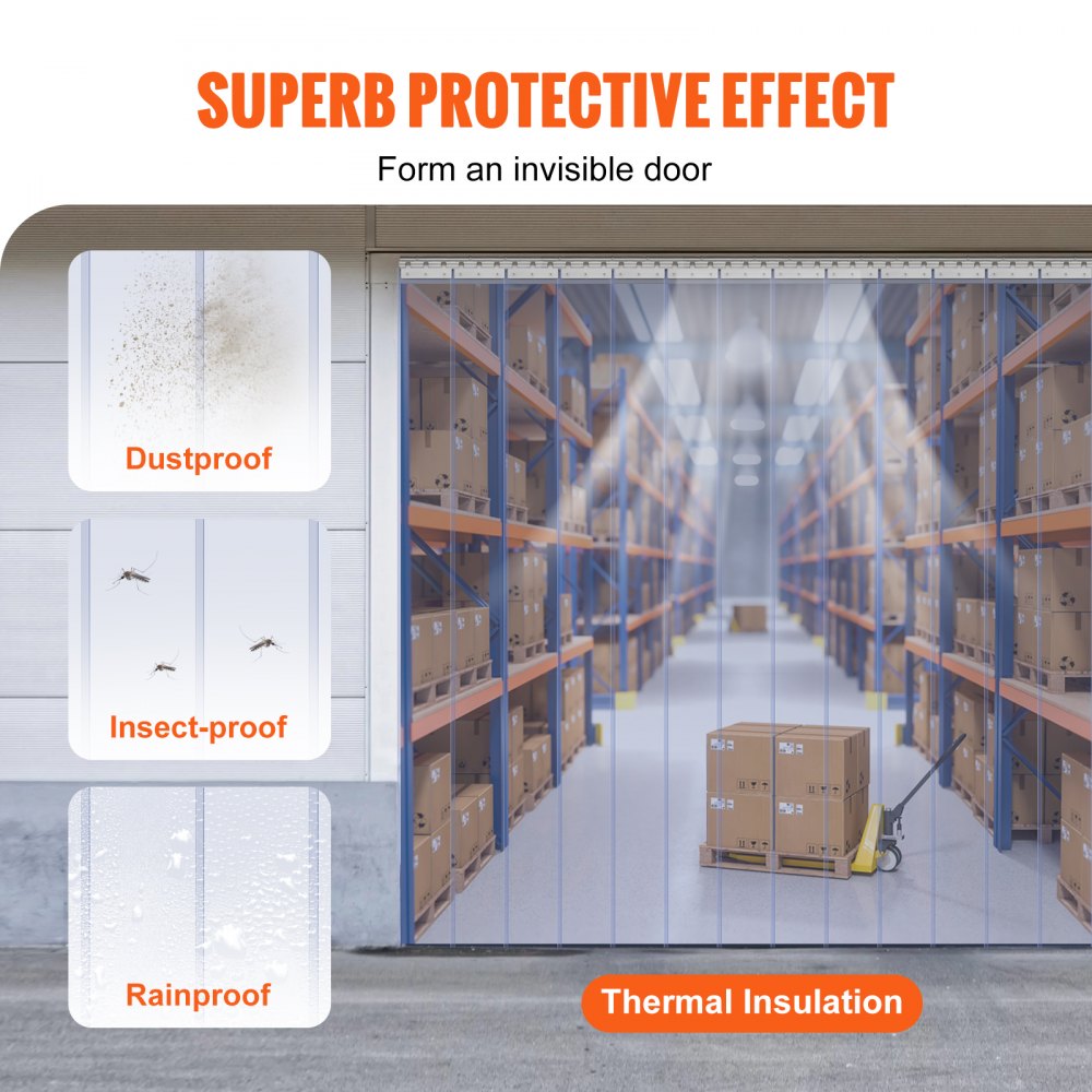 GGV0 - Durable PVC Strip Curtain for Easy Installation & Climate Control