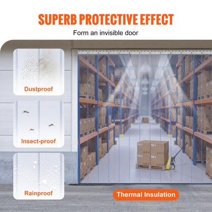 GGV0 - Durable PVC Strip Curtain for Easy Installation & Climate Control