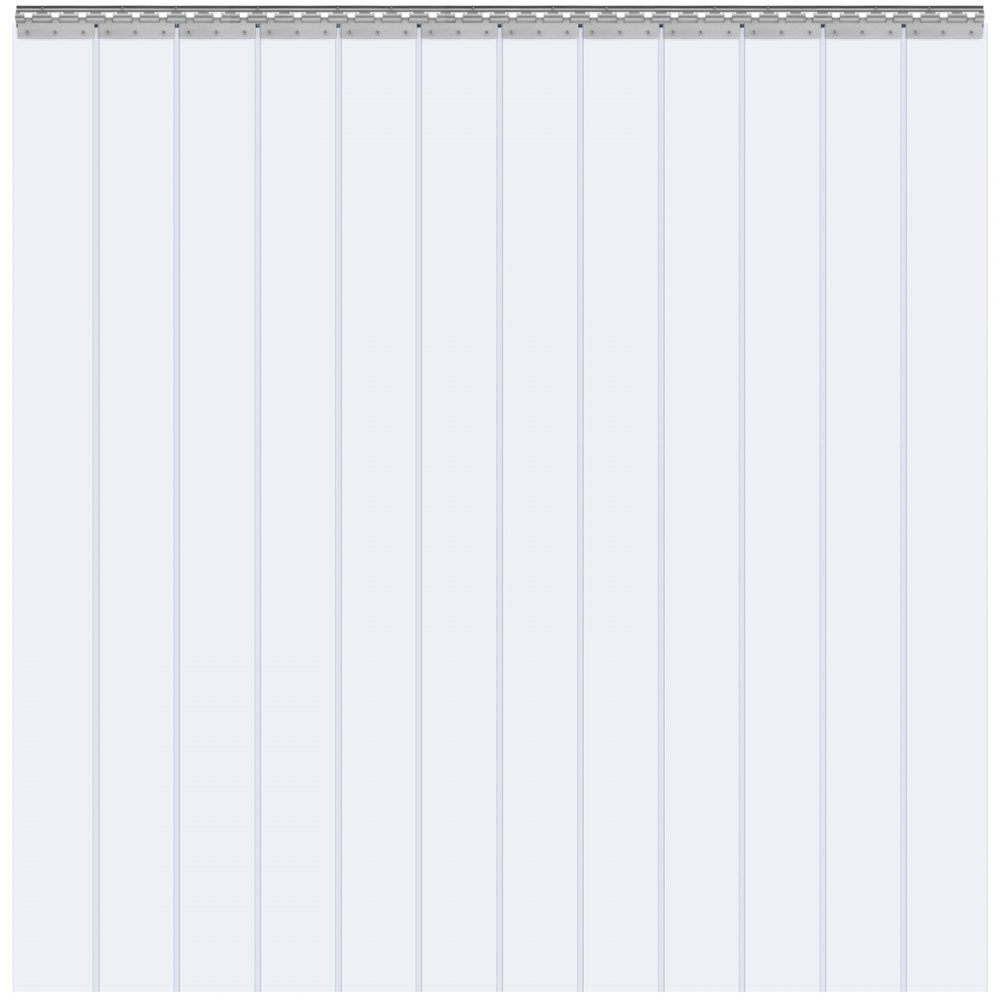 VXV0 - 96"x72" Clear PVC Strip Curtain for Indoor Climate Control