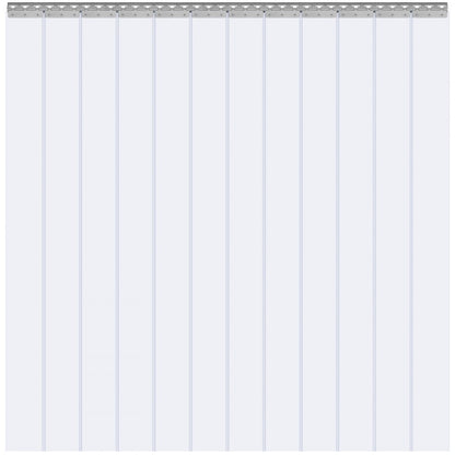 VXV0 - 96"x72" Clear PVC Strip Curtain for Indoor Climate Control