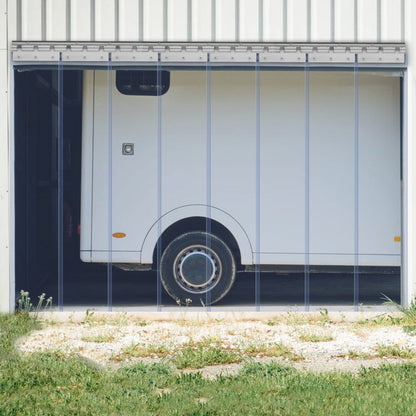 F0V0 - Durable PVC Strip Curtain for Freezers and Warehouses (Quick Install)