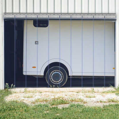 0PV0 - 84" x 60" PVC Strip Curtain for Temperature Control