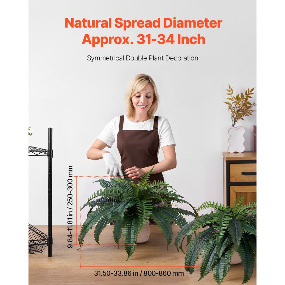 XH-G02 - 31-34" Lifelike Boston Fern for Indoor/Outdoor Decor