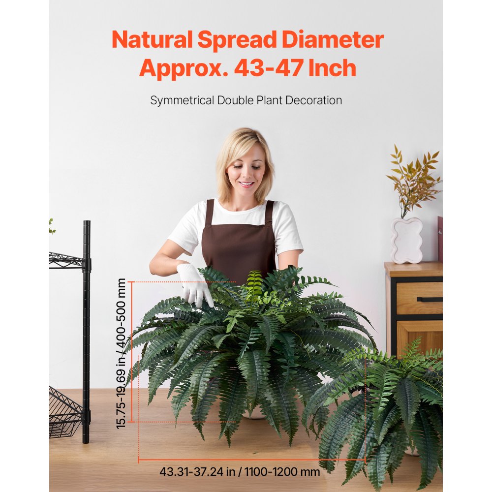 XH-G04 - Lifelike Artificial Boston Fern for Indoor/Outdoor Décor