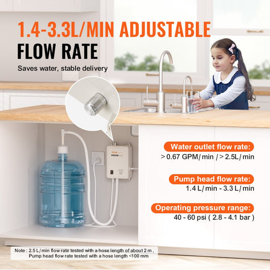 010875062214 - Automatic 5 Gallon Water Dispenser Pump with 0.67GPM Flow