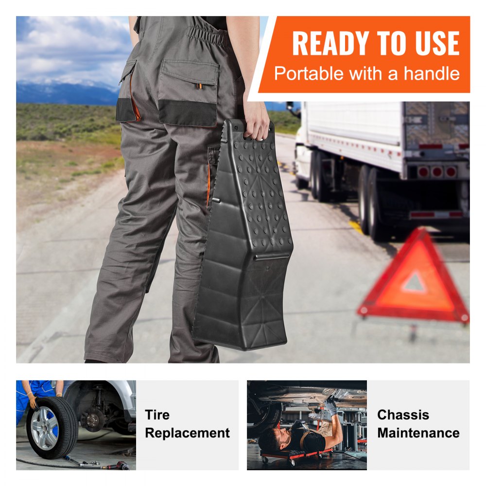 TS924 - Durable 5.5" Hydraulic Car Service Ramp, 20,000 lbs Capacity