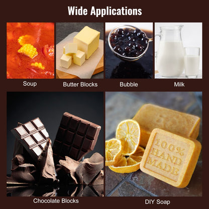 CS-3-US - 26.5 lbs Stainless Steel Chocolate Melting Pot with Precise Temperature Control