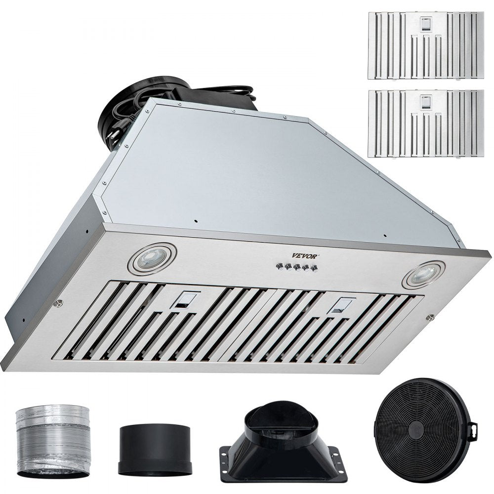 E70-27 - 30" 800CFM Stainless Steel Range Hood with 3 Fan Speeds