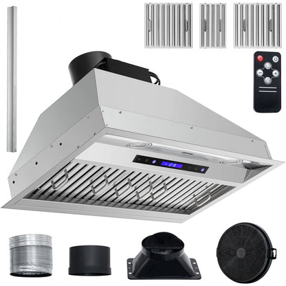 E70-30-SS - 30" Stainless Steel Range Hood with 900CFM Suction Power