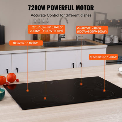 LT4-78 - 30" Electric Cooktop with 4 Burners & Touch Controls