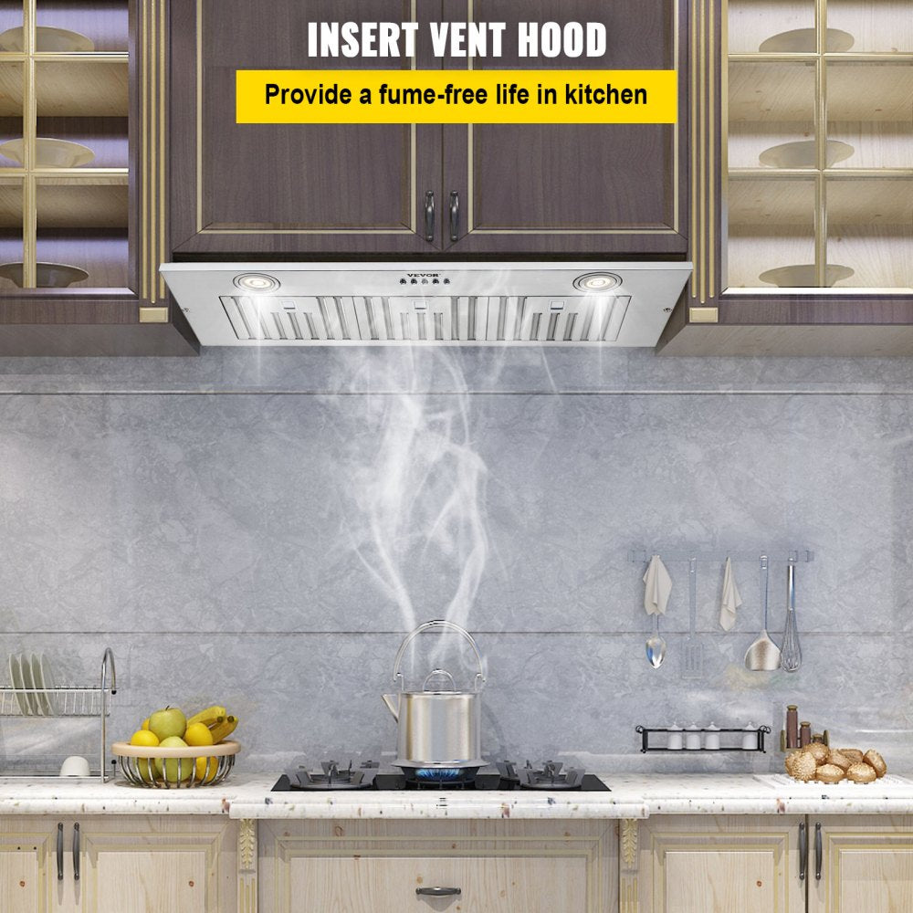 E70-36 - 36-Inch VEVOR Range Hood with Adjustable Speeds and LED Lights