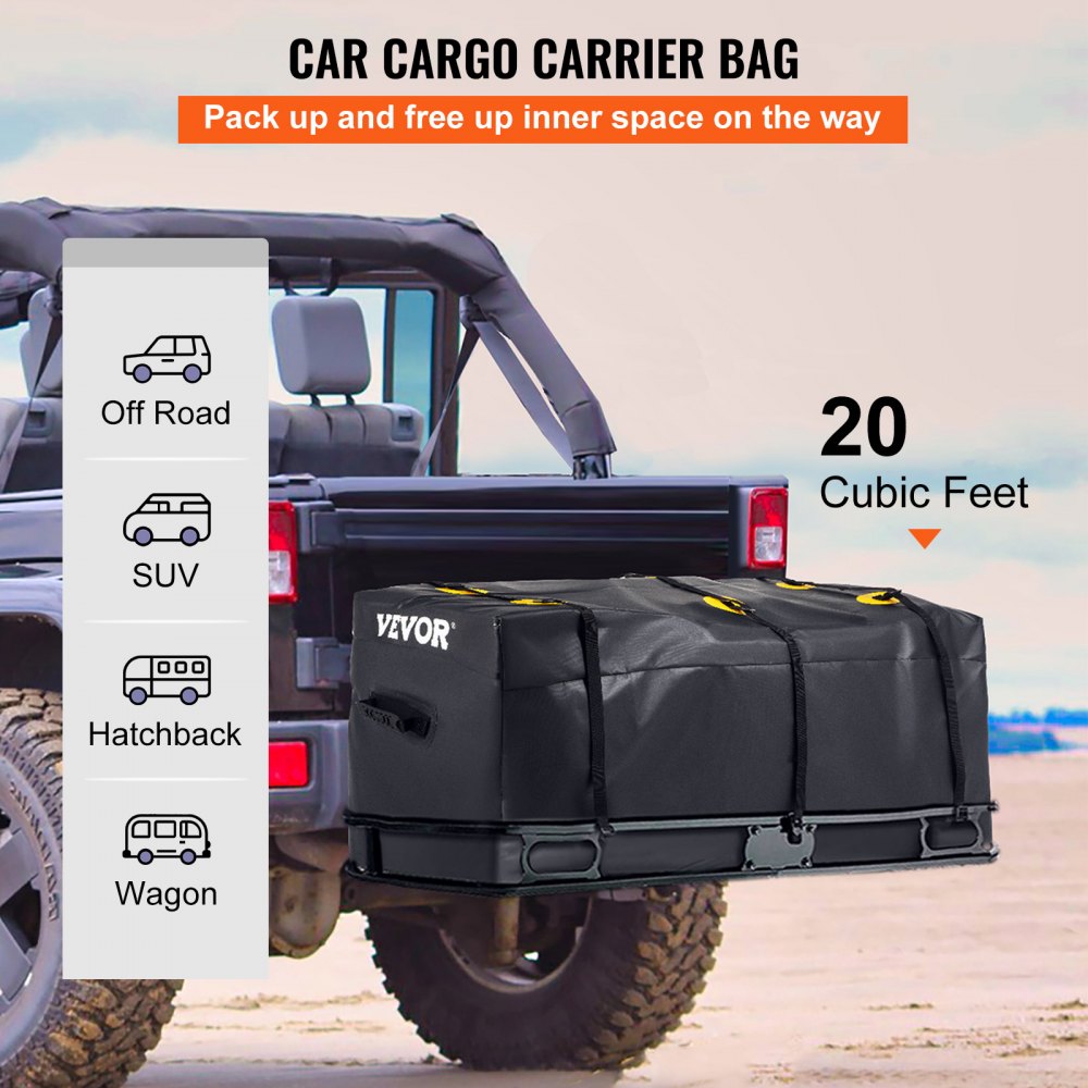 VV-HB-S-20 - 20 Cubic Feet Waterproof Cargo Bag for Cars & SUVs