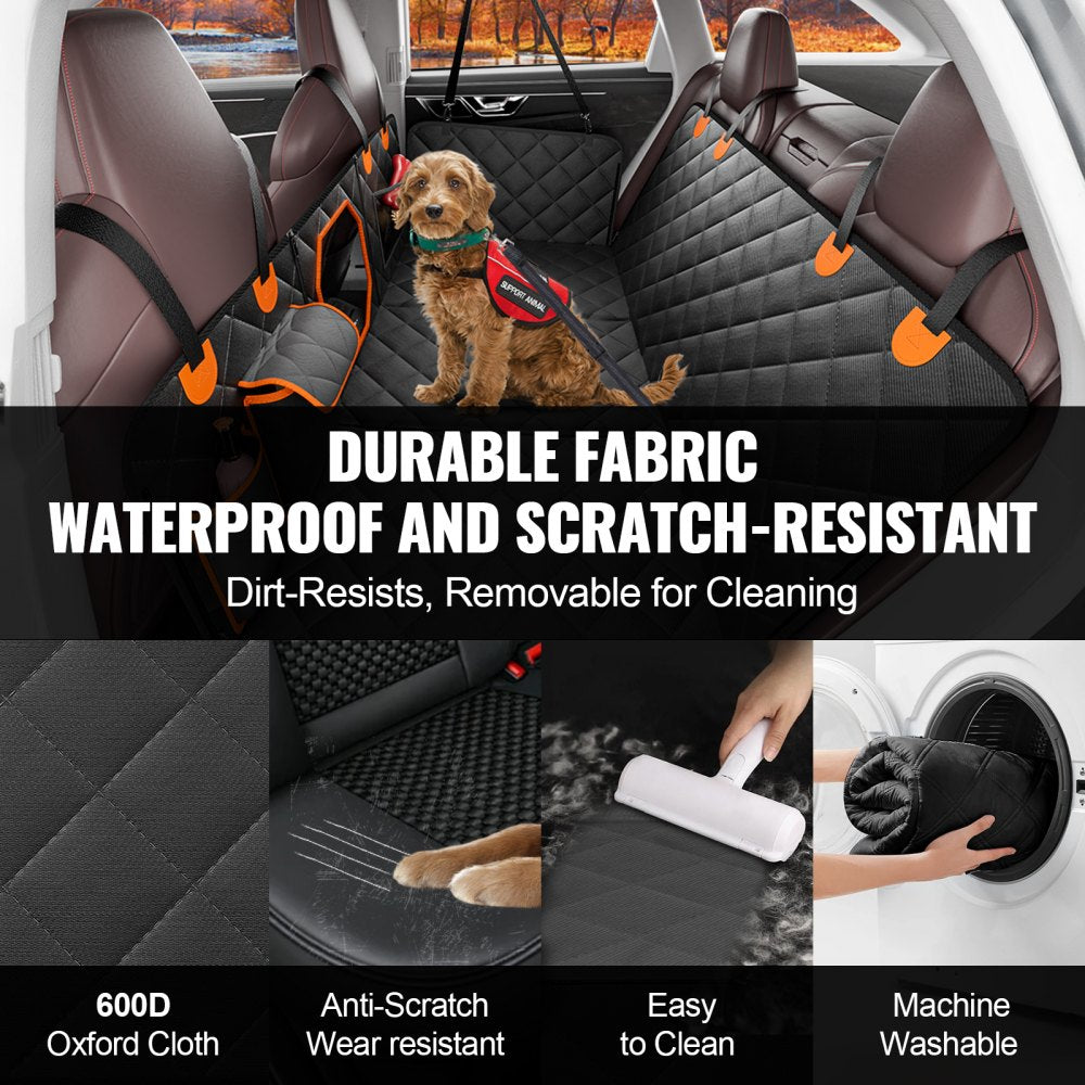 WMDY24161 - 52"x23.5" Waterproof Dog Car Seat Cover with Safety Belt