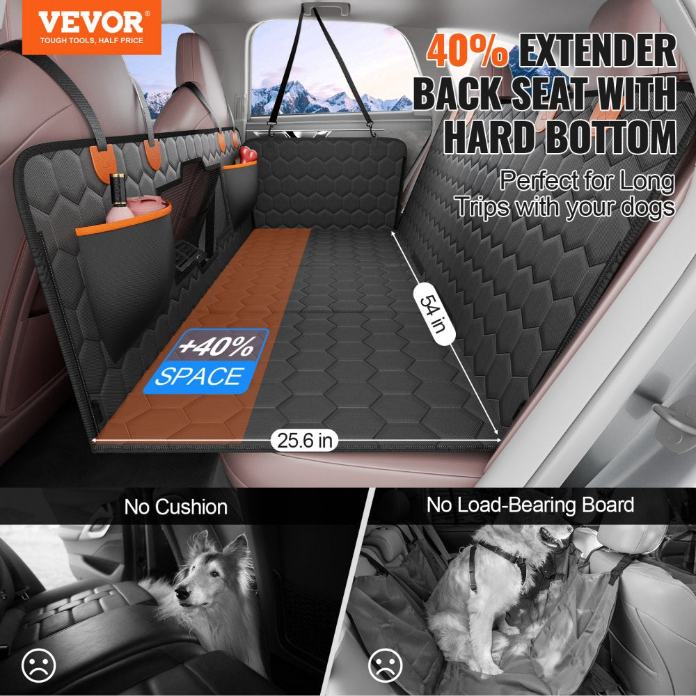 WMDY24156 - Waterproof Dog Car Seat Cover for Back Seat - Foldable & Washable