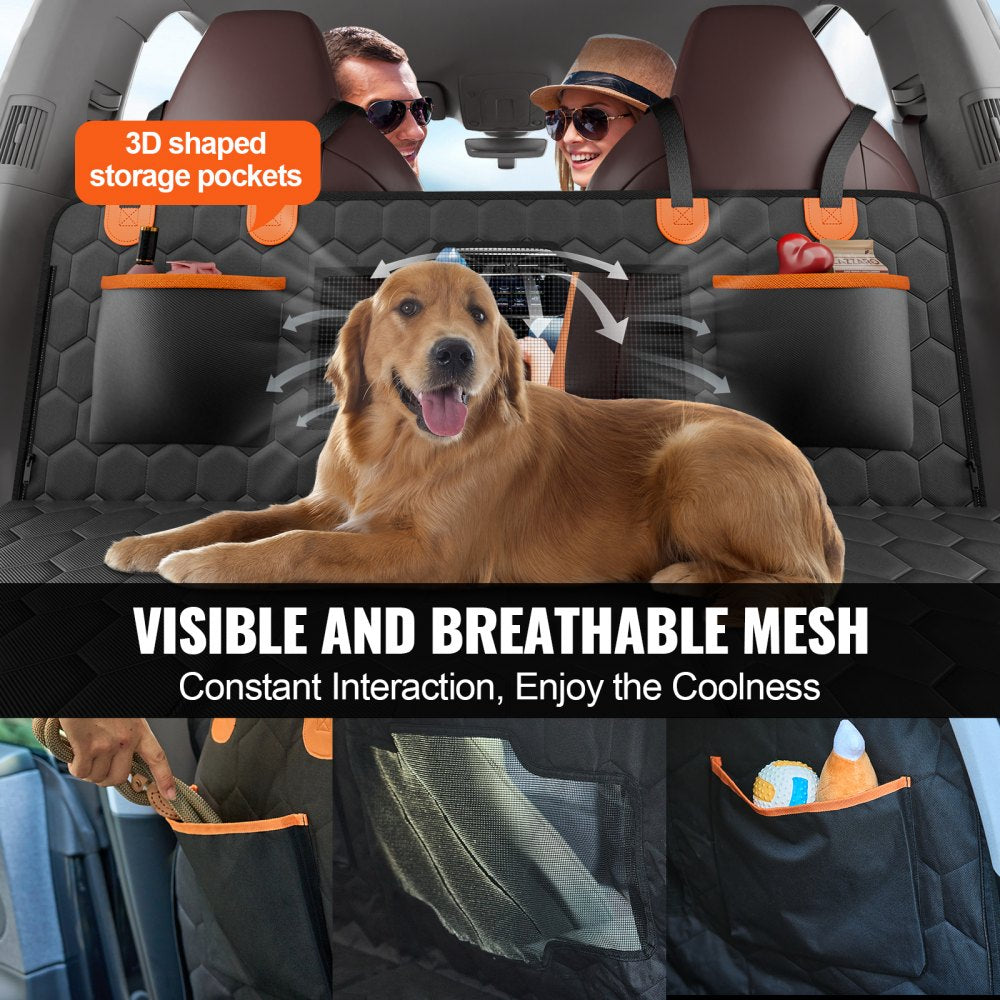 WMDY24156 - Waterproof Dog Car Seat Cover for Back Seat - Foldable & Washable
