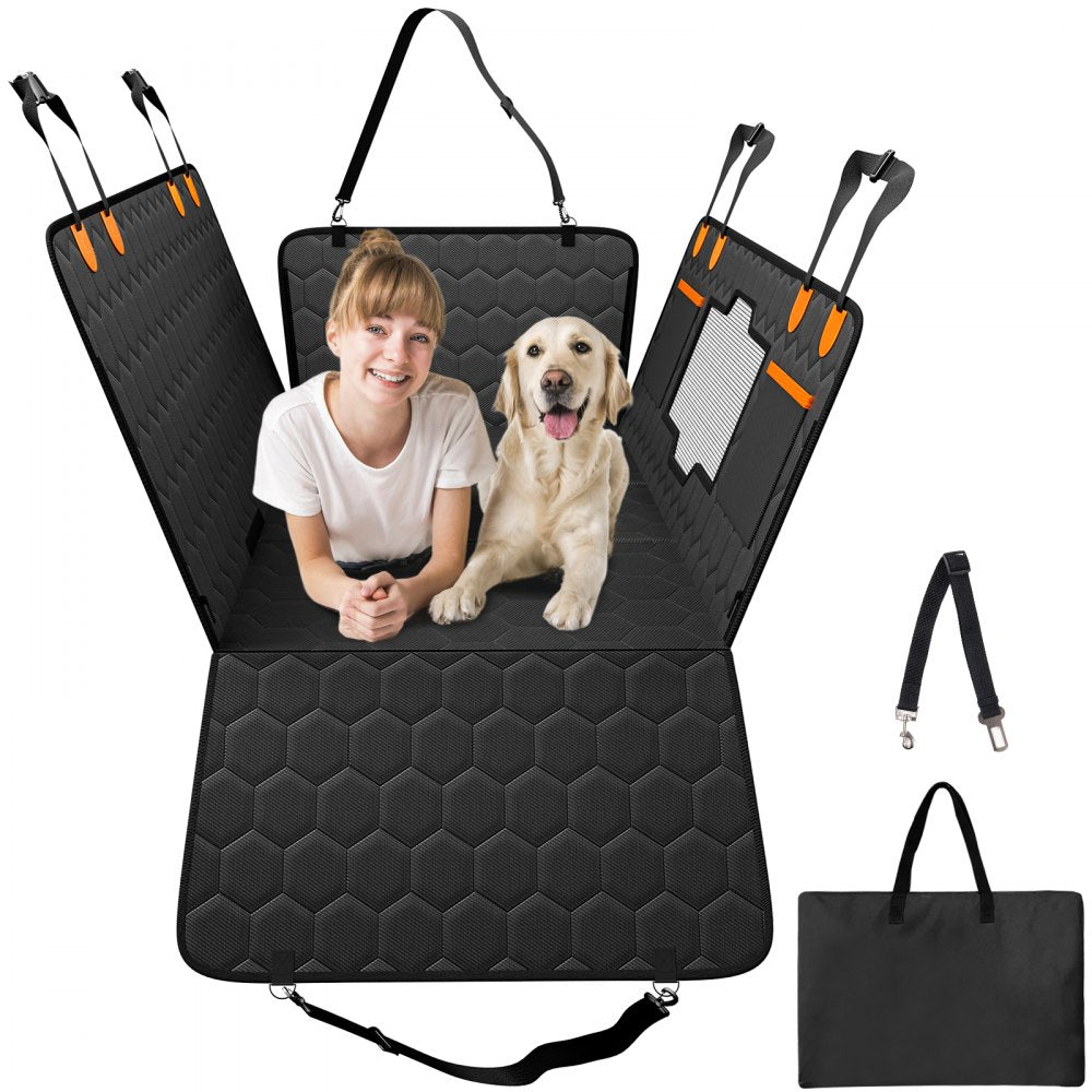 WMDY24156 - Waterproof Dog Car Seat Cover for Back Seat - Foldable & Washable