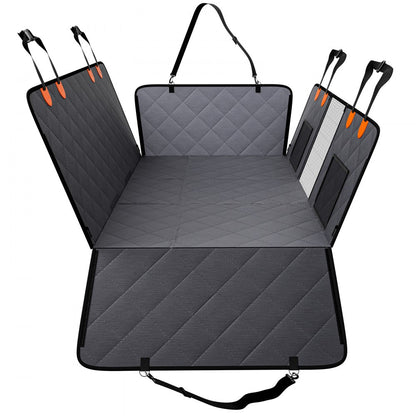 WMDY24157 - Waterproof Back Seat Cover for Dogs with Safety Belt & Storage Pocket